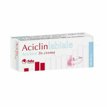 Aciclin labiale Crema 5% Aciclovir Herpes Tubo 2 g