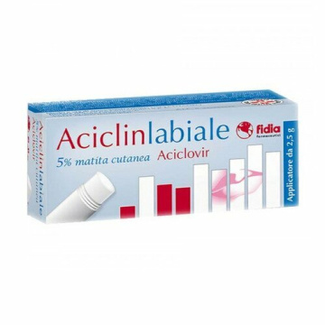Aciclin labiale Matita Cutanea 50 mg/g Aciclovir 2,5 g