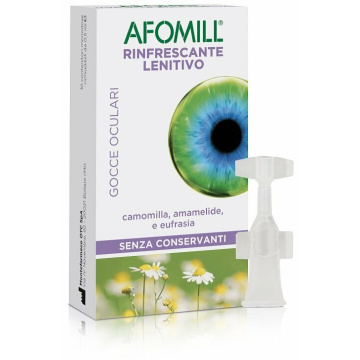 Afomill Gocce Oculari Rinfrescanti 10 Flaconcini da 0,5 ml