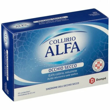 Alfa Collirio Occhio Secco Acido ialuronico 20 Flaconcini 0,5 ml