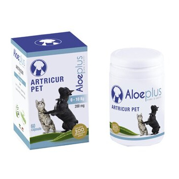 Aloeplus artricur pet cani/gatti 0-11 kg 12 g 60 capsule