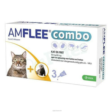 Amflee combo 50 mg/60 mg soluzione spot-on per gatti e furetti - 50 mg + 60 mg soluzione spot on per gatti e furetti 3 pipette da 0,5 ml