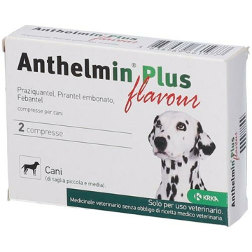 Anthelmin plus flavour - 50 mg + 144 mg + 150 mg compresse divisibili per cani 2 compresse