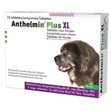 Anthelmin plus xl - 175 mg + 504 mg + 525 mg compresse per cani 2 compresse