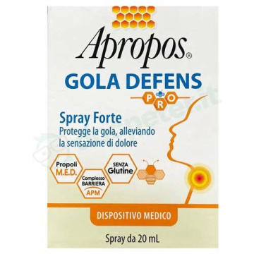 Apropos Gola DefensPro Spray forte Benessere della Gola 20 ml