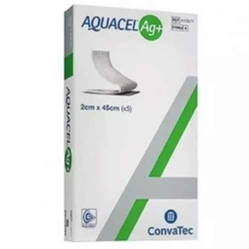 Aquacel Ag+ Extra Medicazione In Hydrofiber 2X45Cm 5 Pezzi