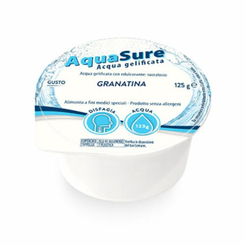 AquaSure Gelatina per Disfagia al Gusto Granatina 24 x 125g
