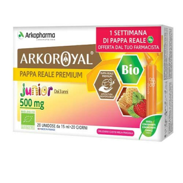 Arkoroyal Pappa Reale 500 mg Bio Junior 20 flaconcini