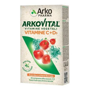 Arkovital Vitamine C+D3 Frutti Rossi 20 Compresse Effervescenti
