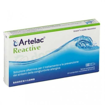 Artelac reactive soluzione oftalmica monodose 10 unita' da 0,5 ml
