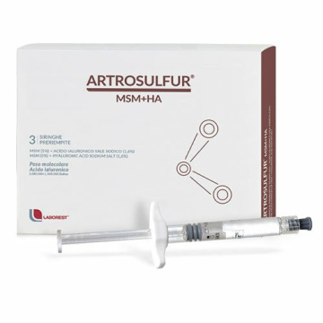Artrosulfur MSM + HA 3 Siringhe Preriempite