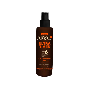Arval sun ultra times olio abbronzante spray 125 ml spf6