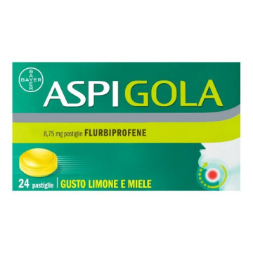 Aspi Gola 24 Pastiglie Gusto Limone e Miele 8,75 mg