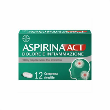Aspirinaact Dolore e Infiammazione Antidolorifico 12 Compresse