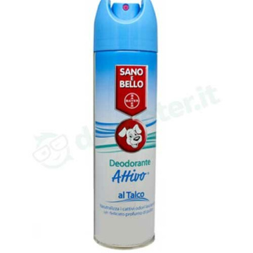 Bayer Sano E Bello Deodorante Attivo Talco Cani 200 Ml