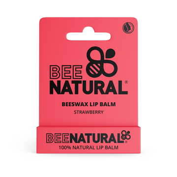 Bee natural lip balm gusto fragola stick 4,2g