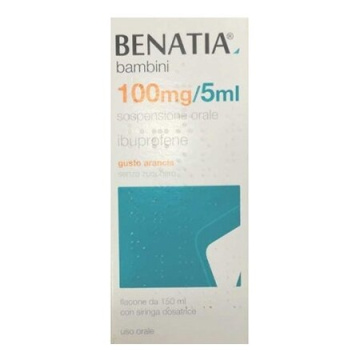 Benatia 100 mg/5 ml Bambini Sciroppo Arancia Senza Zucchero 150 ml