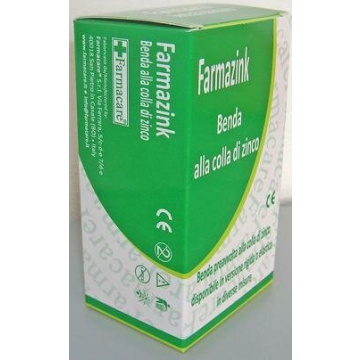 Benda medicata elastica farmazink con ossido di zinco cm10x5m 1 pezzi