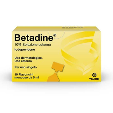Betadine soluz cutanea 10 flaconcini monouso 5 ml 10%