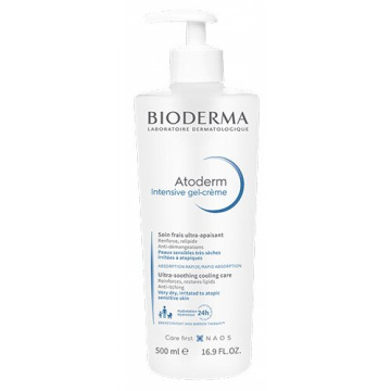 Bioderma Atoderm Intensive Gel-Crème Trattamento Antiprurito Ultra-Fresco Per Pelle Secca e Atopica 500 ml