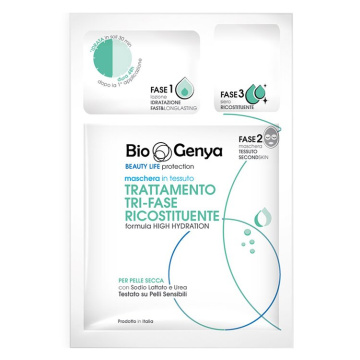 Biogenya beauty life protection maschera in tessuto trattamento tri-fase ricostituente