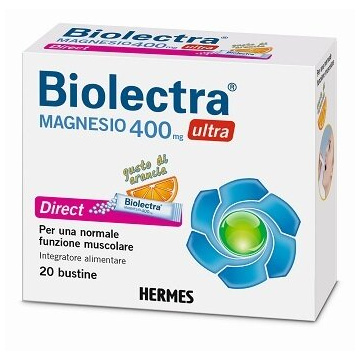 Biolectra ultra direct 400 mg arancia 20 buste