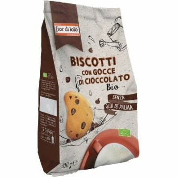 Biscotti con gocce di cioccolato bio 350 g