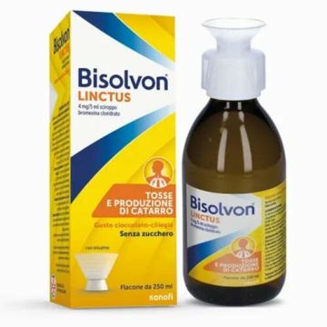 Bisolvon Linctus Sciroppo Mucolitico Tosse Grassa 250 ml