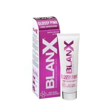 Blanx glossy pink dentifricio sbiancante non abrasivo 75 ml