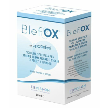 Blefox schiuma specifica per igiene palpebre e ciglia 50 mlcon erogatore + 60 dischetti