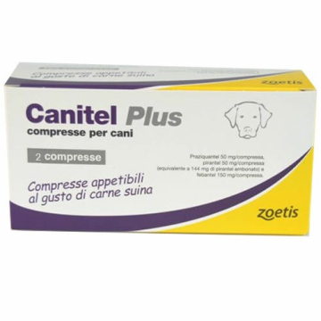 Canitel plus compresse per cani - 50 mg + 50 mg + 150 mg compresse per cani 2 compresse