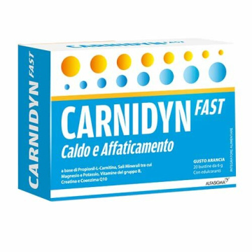 Carnidyn Fast Magnesio e Potassio Integratore 20 Bustine