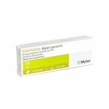 Cetirizina Mylan Antistaminico 7 Compresse Rivestite 10 mg