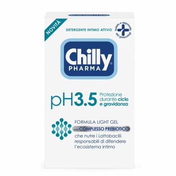 Chilly pharma detergente intimo ciclo gravidanza ph 3,5 250ml