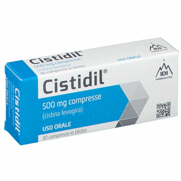 Cistidil 500 mg per Acne, Psoriasi e Capelli 30 compresse