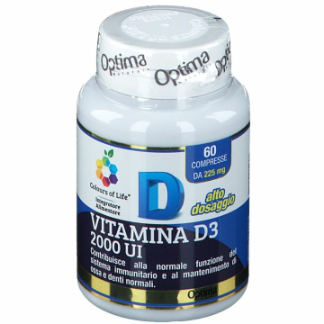 Colours of life vitamina d3 2000 ui 60 compresse
