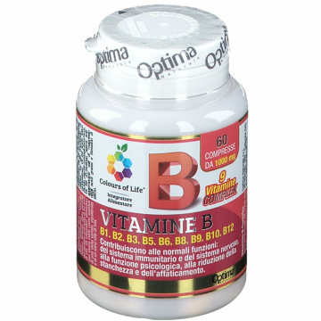 Colours of life vitamine b complex 60 compresse 1000 mg