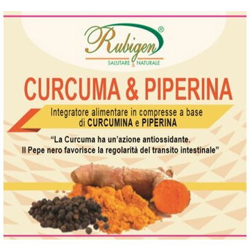 Curcuma & piperina rubigen 120 compresse da 500 mg