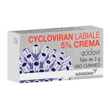 Cycloviran Labiale Crema 5% Aciclovir Herpes 2g