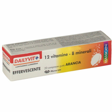 Dailyvit+ 12 vitamine 8 minerali effervescente 20 compresse