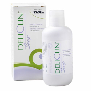 Deliclin soap detergente intimo lenitivo con antibatterico 200 ml