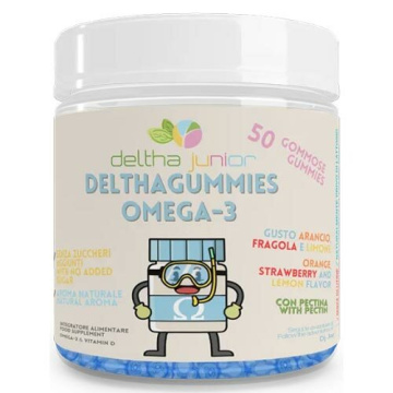 DelthaGummies Integratore di Omega-3 e Vitamina D 50 Gommose