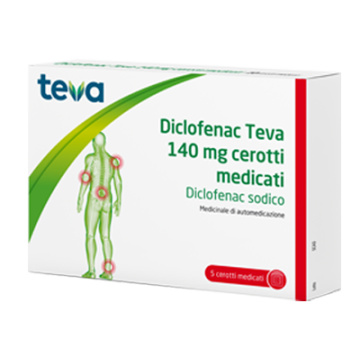 Diclofenac (teva) 5 cerotti medicati 140 mg