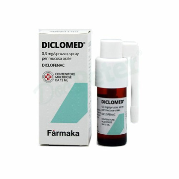 Diclomed spray 15 ml 0,3 mg/dose