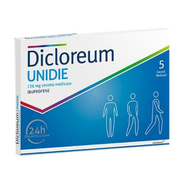 Dicloreum Unidie Cerotti Medicati Ibuprofene 136 mg 5 pezzi