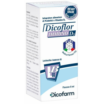 Dicoflor Immuno D3 Integratore Probiotici e Vitamina D3 8 ml