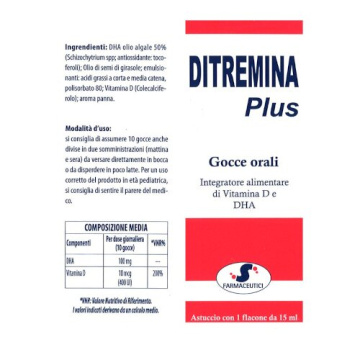 Ditremina plus gocce integratore di Vitamina D 15 ml