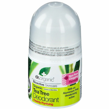 Dr organic tea tree deodorant deodorante 50 ml