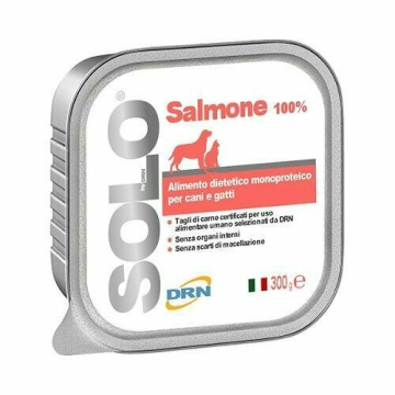 Drn Solo Salmone 100% Mangime Monoproteico Cani e Gatti 300g