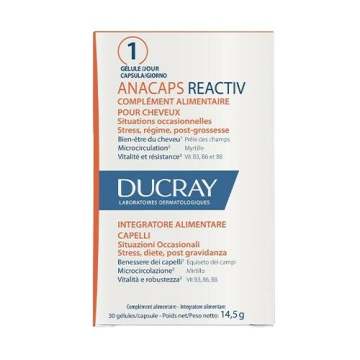 Ducray Anacaps Reactiv Integratore Per Capelli 30 Capsule